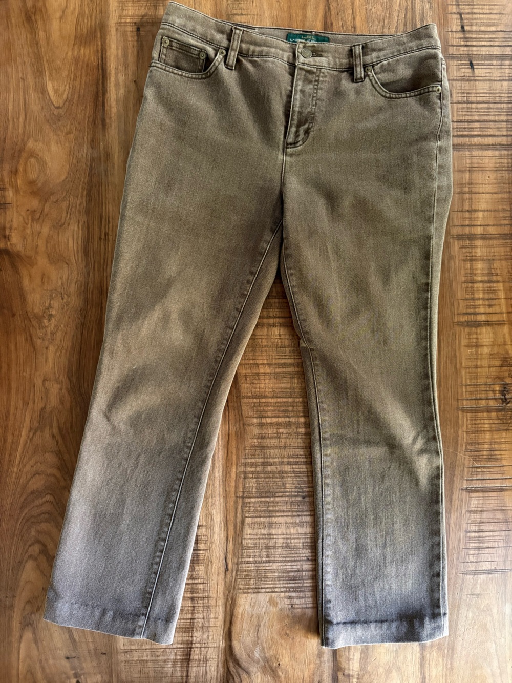 Ralph Lauren Slim Straight Brown-Tone Jeans